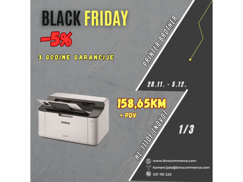 Black friday akcija Brother printeri