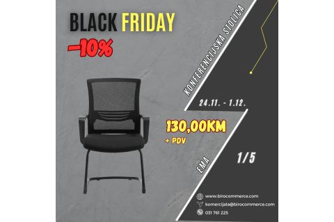 Black friday akcija Kancelarijske stolice