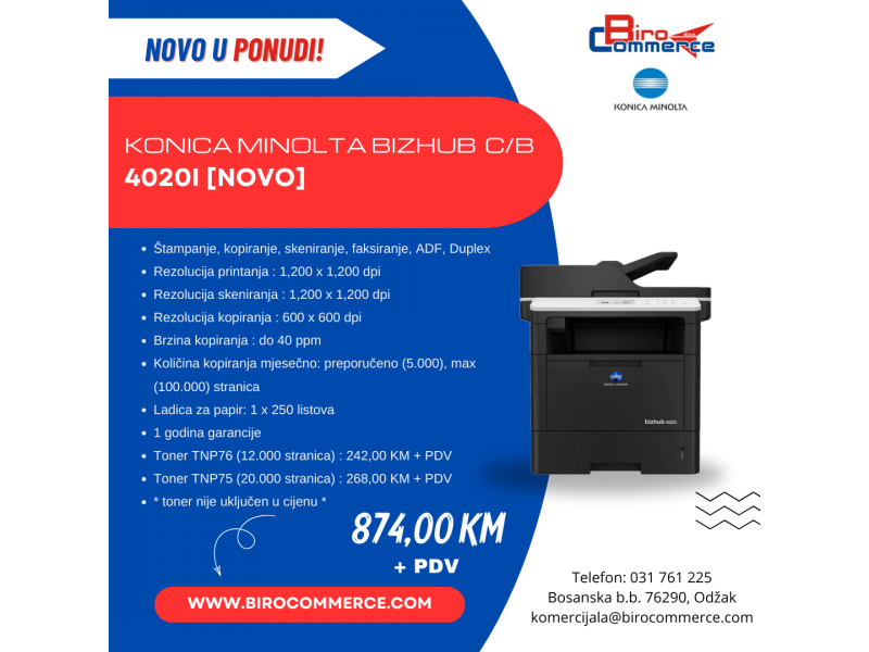 Konica Minolta Bizhub 4020I