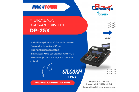 Novo u ponudi: fiskalne kase/printeri